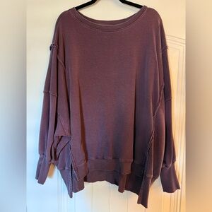 We The Free Camden Sweatshirt in Maroon